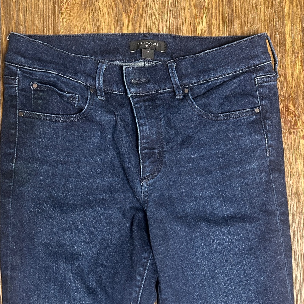 Ann Taylor Dark Blue Skinny Jeans 6p